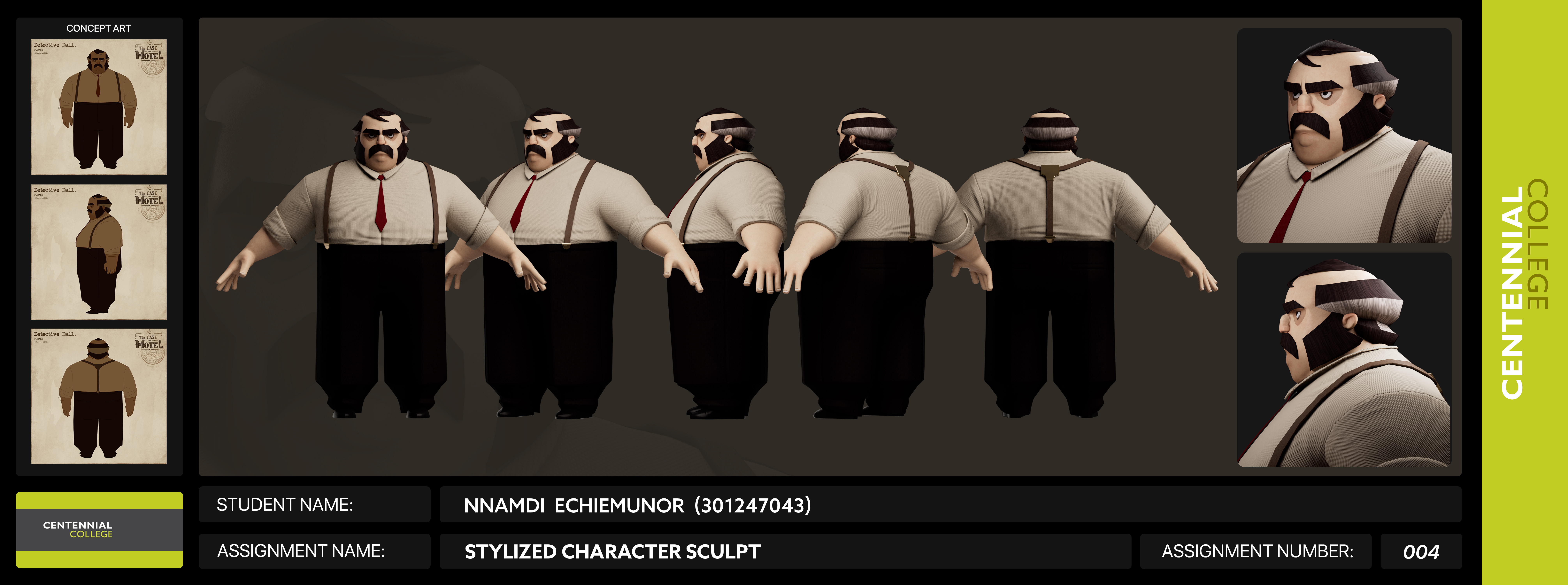 Detective Dall Character Showcase